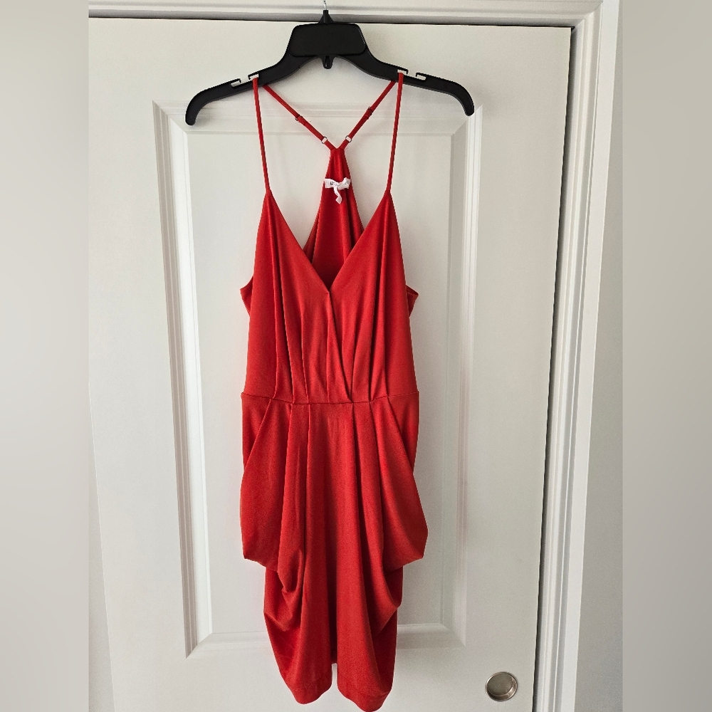 BCBGeneration Orange Dress with Pockets! Size Large